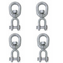 4 Pcs Marine Boat Mooring Hot Dipped Galvanized 1/2" Jaw Eye Swivel 3,600 Lbs WLL