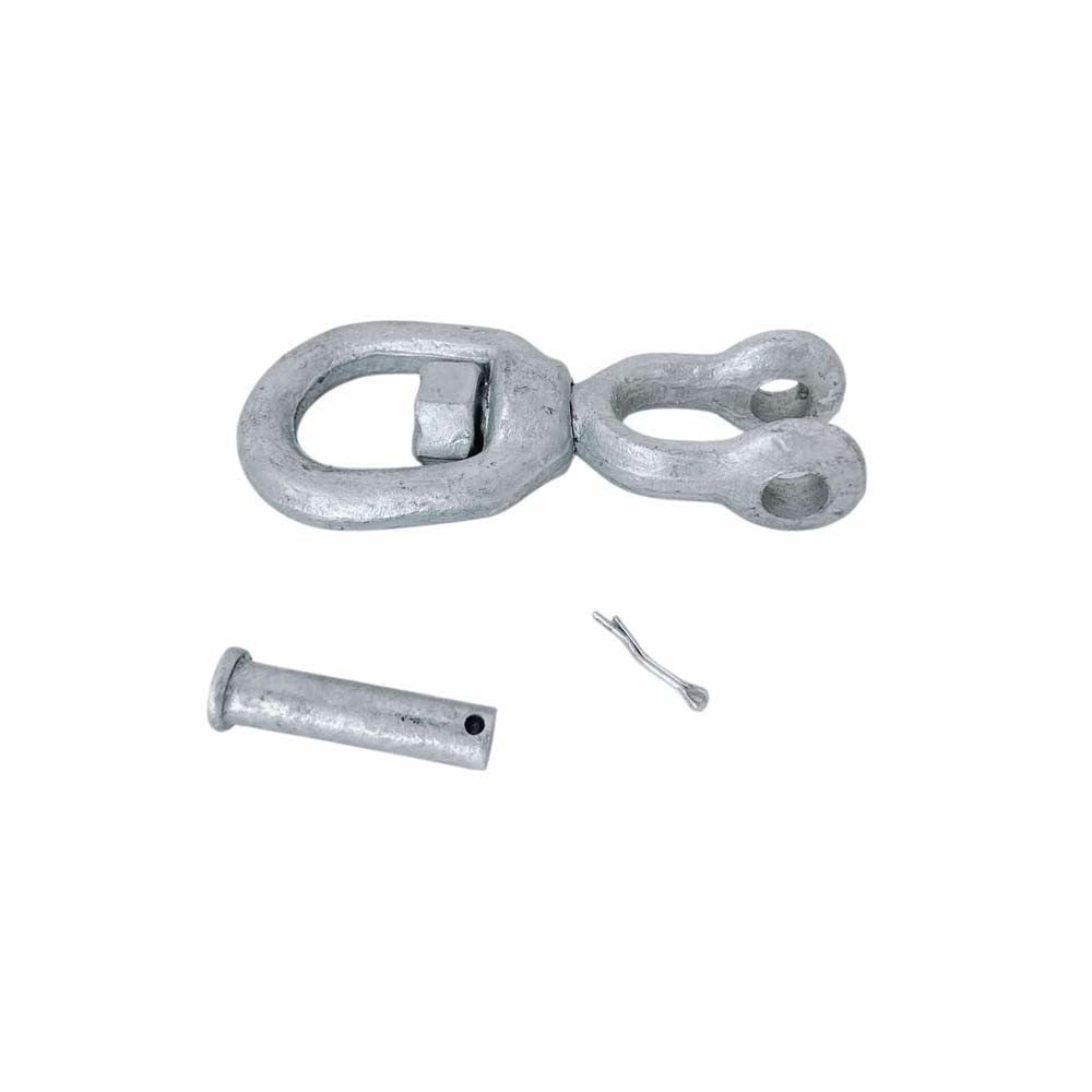 4 Pcs Marine Boat Mooring Hot Dipped Galvanized 5/8" Jaw Eye Swivel 5,200 Lbs WLL