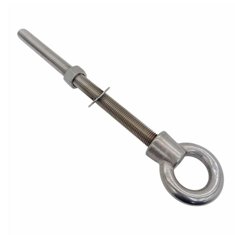 Marine Boat T316 Stainless Steel 1-1/4" x 18" Shoulder Eye Bolt 9,000 Lbs WLL