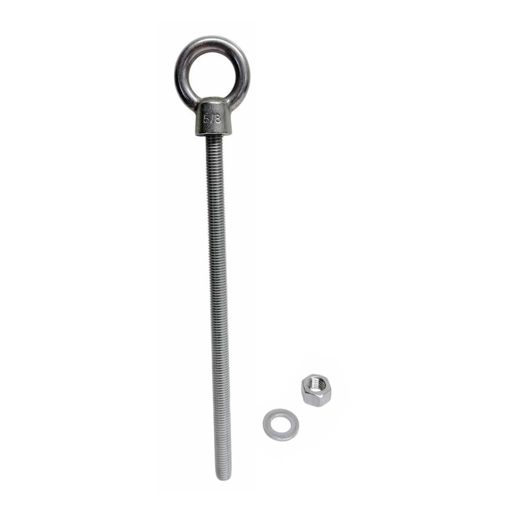Marine Boat T316 Stainless Steel 5/8" x 12" Shoulder Eye Bolt 3,200 Lbs WLL