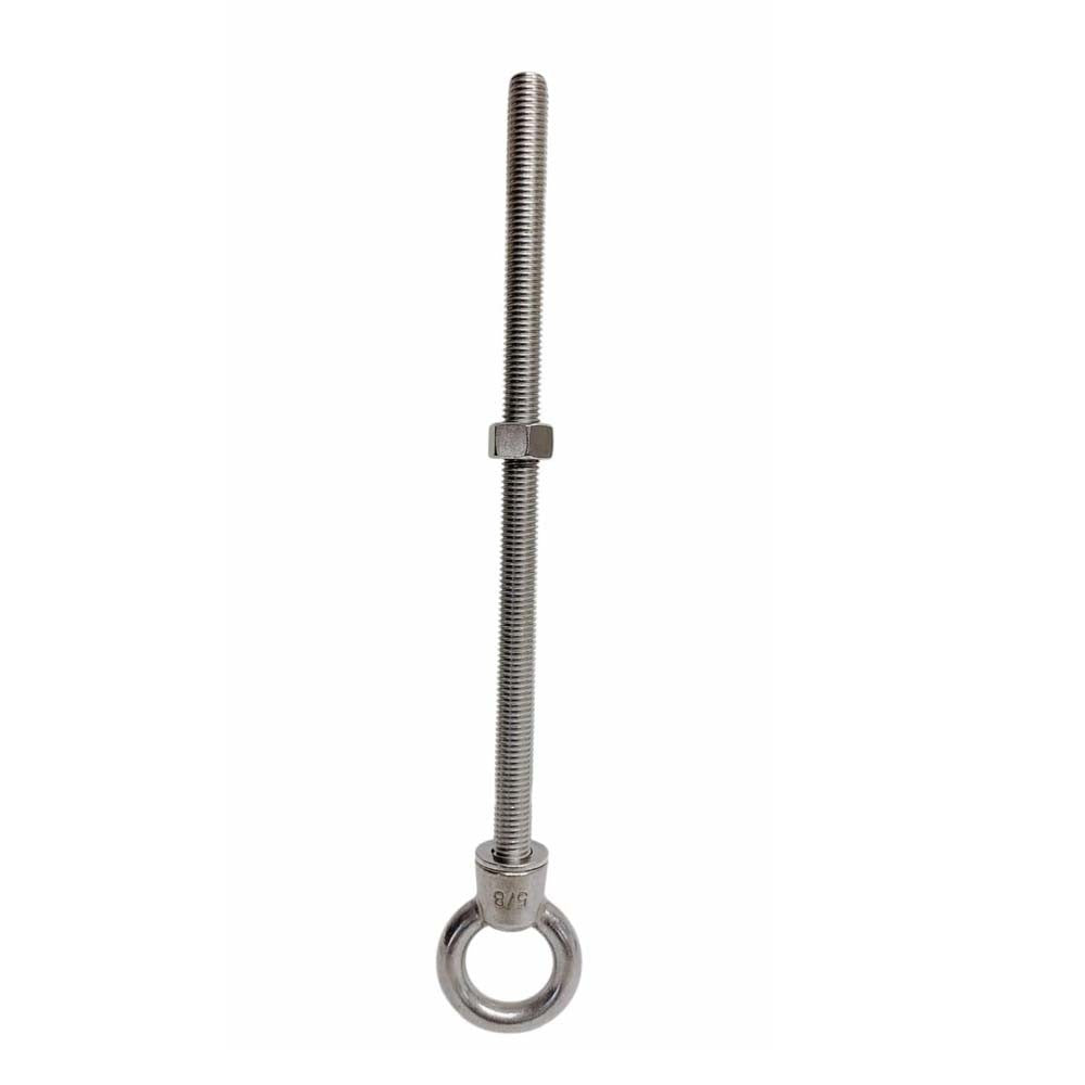 Marine Boat T316 Stainless Steel 5/8" x 12" Shoulder Eye Bolt 3,200 Lbs WLL