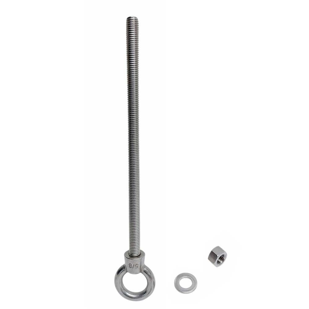 Marine Boat T316 Stainless Steel 5/8" x 12" Shoulder Eye Bolt 3,200 Lbs WLL
