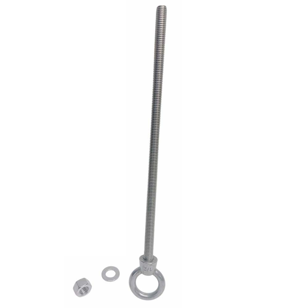 Marine Boat T316 Stainless Steel 1/2" x 12" Shoulder Eye Bolt 2,000 Lbs WLL
