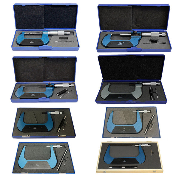 Outside Micrometer Ratchet Stop Hardened Spindle Precision Tool for Machinists