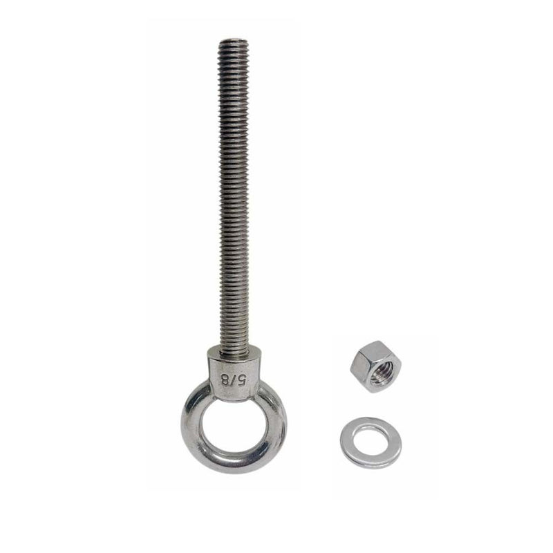 Marine Boat T316 Stainless Steel 5/8" x 6" Shoulder Eye Bolt 3,200 Lbs WLL