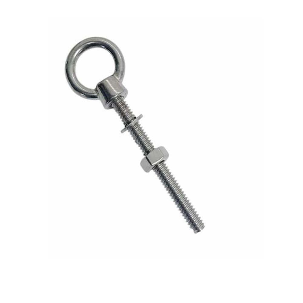 4 Pc Marine T316 Stainless Steel 5/16" x 2-5/16" Shoulder Eye Bolt 800 Lbs WLL