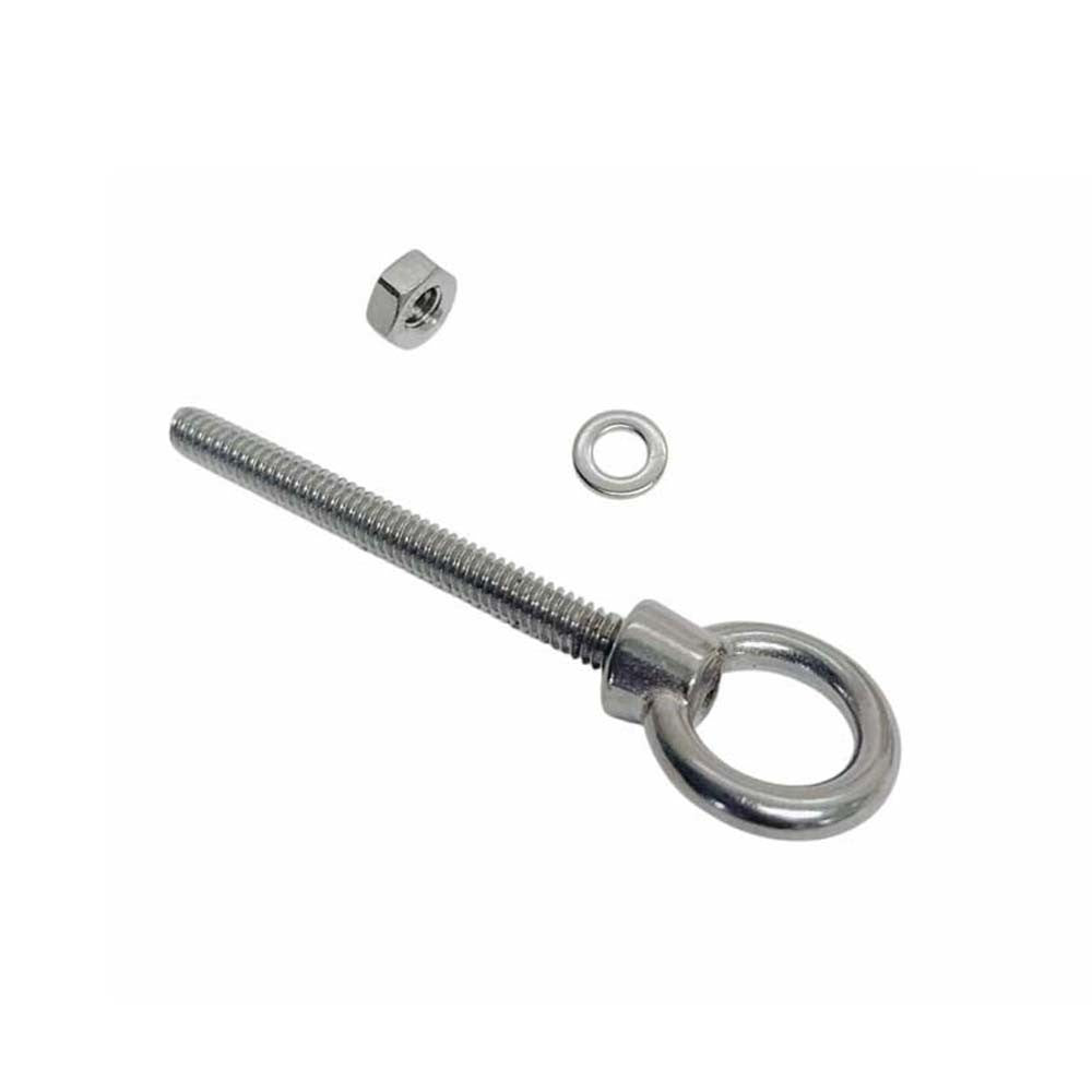 4 Pc Marine T316 Stainless Steel 5/16" x 2-5/16" Shoulder Eye Bolt 800 Lbs WLL