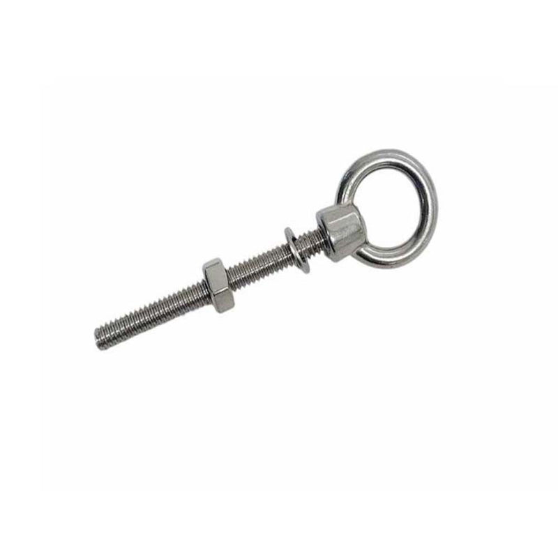 4 Pc Marine Boat T316 Stainless Steel 1/4" x 2" Shoulder Eye Bolt 400 Lbs WLL