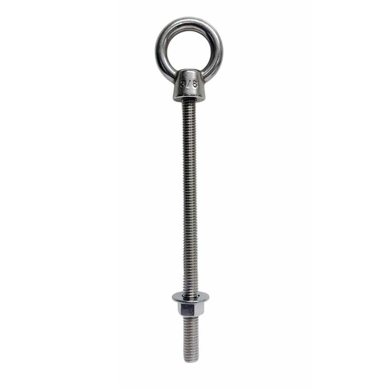 Marine Boat T316 Stainless Steel 3/8" x 5" Shoulder Eye Bolt 1,000 Lbs WLL