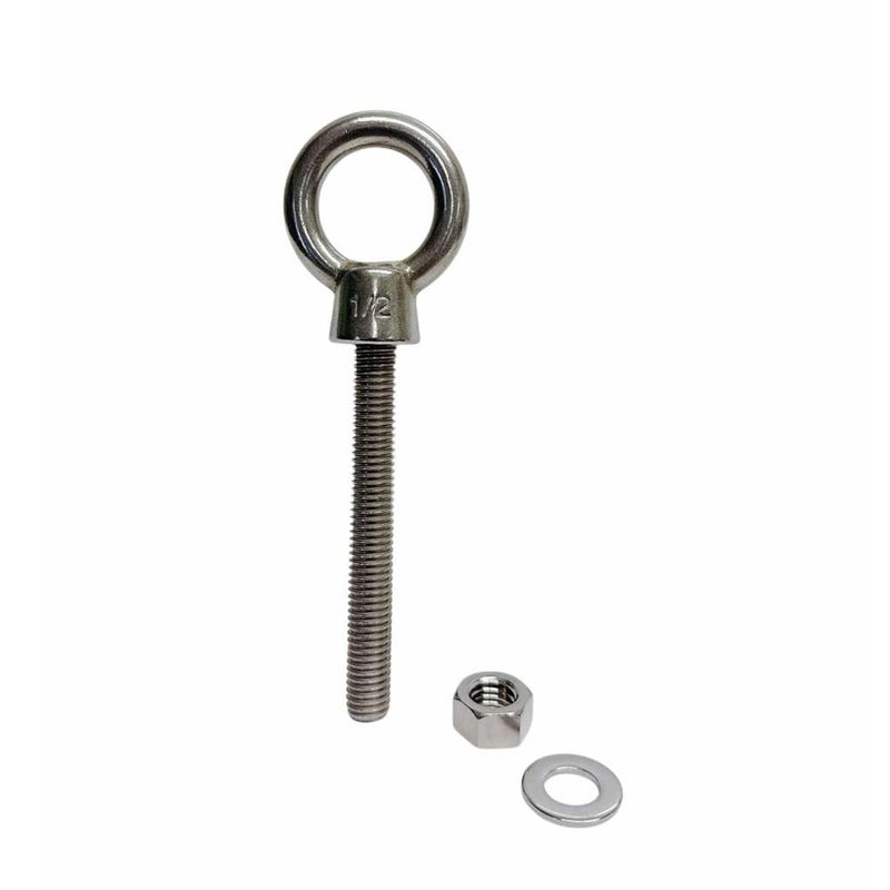 Marine Boat T316 Stainless Steel 1/2" x 3-3/16" Shoulder Eye Bolt 2,200 Lbs WLL