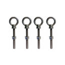 4 Pc Marine T316 Stainless Steel 1/2" x 3-3/16" Shoulder Eye Bolt 2,200 Lbs WLL