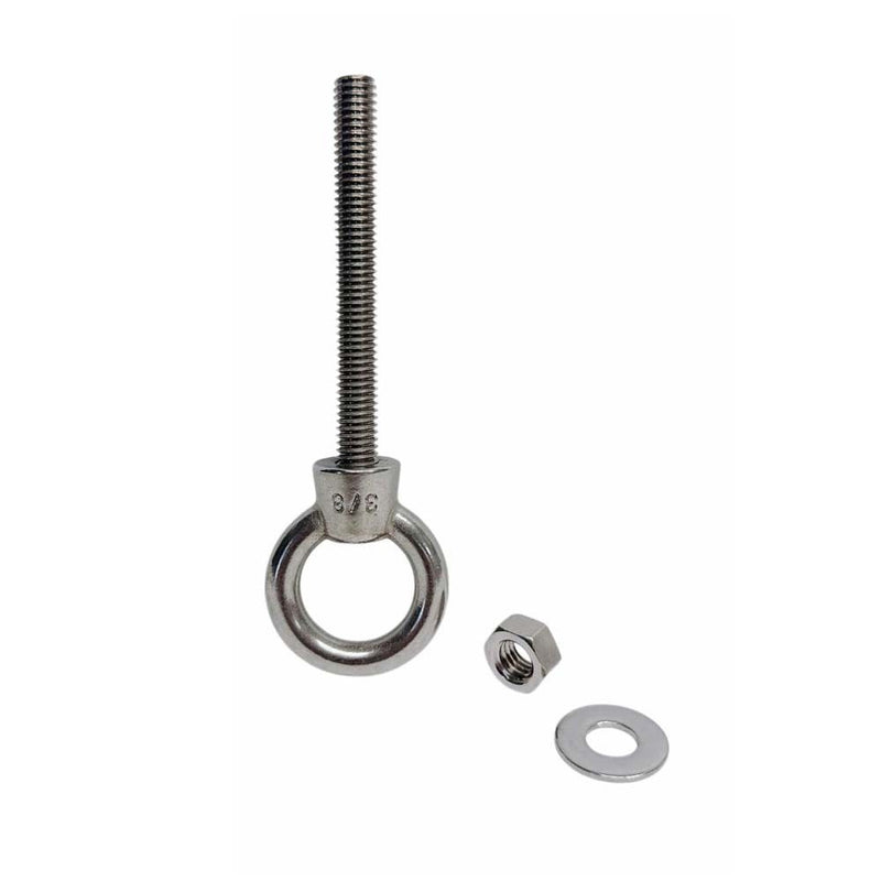 Marine Boat T316 Stainless Steel 3/8" x 3-1/8" Shoulder Eye Bolt 1,000 Lbs WLL
