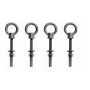 4 Pc Marine T316 Stainless Steel 3/8" x 3-1/8" Shoulder Eye Bolt 1,000 Lbs WLL