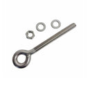 Marine Boat T316 Stainless Steel 1/2" x 5" Welded Plain Eye Bolt 1,800 Lbs WLL