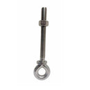 Marine Boat T316 Stainless Steel 1/2" x 6" Welded Plain Eye Bolt 1,800 Lbs WLL