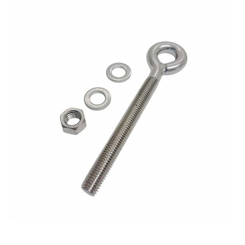 Marine Boat T316 Stainless Steel 1/2" x 6" Welded Plain Eye Bolt 1,800 Lbs WLL