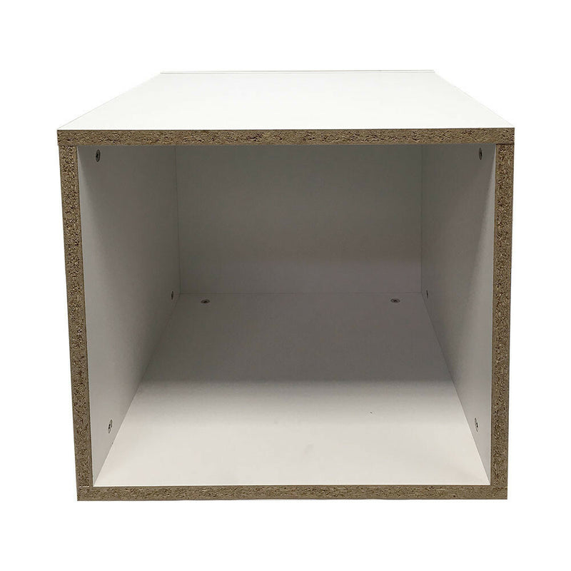 White 24" High Knockdown Pedestal Display Base Box Cube Fixture for Retail Store