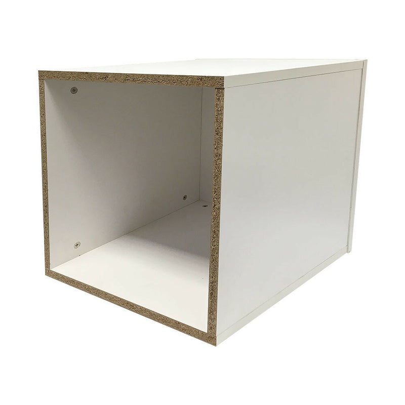 White 24" High Knockdown Pedestal Display Base Box Cube Fixture for Retail Store
