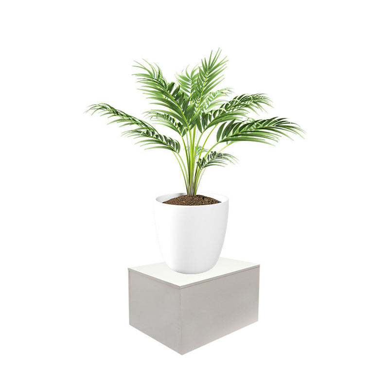 White 24" High Knockdown Pedestal Display Base Box Cube Fixture for Retail Store