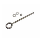 Marine Boat T316 Stainless Steel 3/8" x 6" Welded Plain Eye Bolt 1,000 Lbs WLL