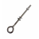 4 Pc Marine T316 Stainless Steel 3/8" x 6" Welded Plain Eye Bolt 1,000 Lbs WLL