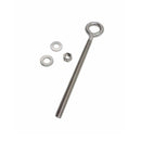 4 Pc Marine T316 Stainless Steel 3/8" x 6" Welded Plain Eye Bolt 1,000 Lbs WLL
