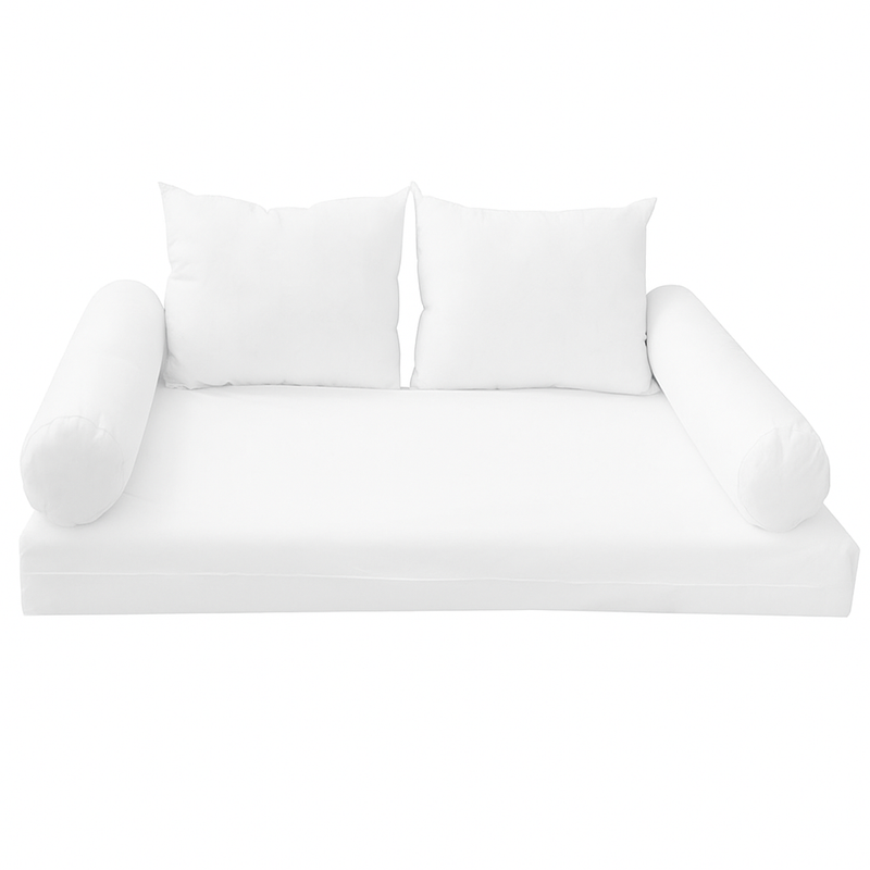 STYLE 1 Full Size Mattress Foam, Pillow & Bolster Cushion Polyester Fiberfill Inserts for Outdoor Indoor Daybed Porch Swing Bed | INSERT ONLY |