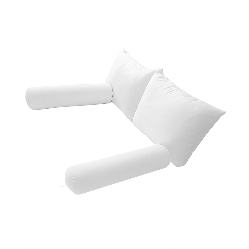 STYLE 2 FULL SIZE Pillow & Bolster Cushion Polyester Fiberfill Inserts for Outdoor Indoor Daybed Porch Swing Bed | INSERT ONLY |