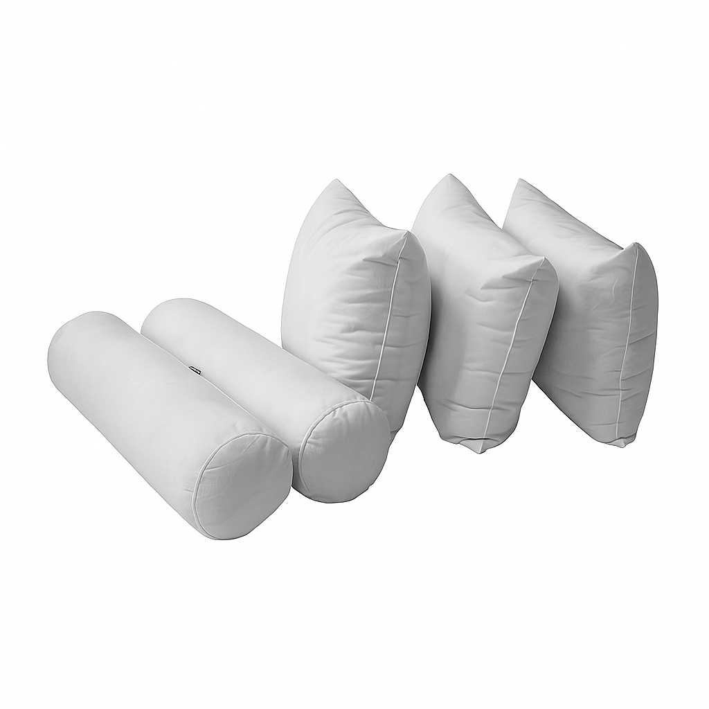 STYLE 3 Twin-XL Size Mattress Foam, Pillow & Bolster Cushion Polyester Fiberfill Inserts for Outdoor Indoor Daybed Porch Swing Bed | INSERT ONLY |