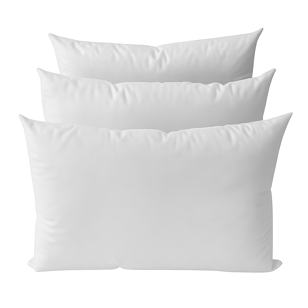 STYLE 3 Twin Size Mattress Foam, Pillow & Bolster Cushion Polyester Fiberfill Inserts for Outdoor Indoor Daybed Porch Swing Bed | INSERT ONLY |