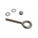 Marine Boat T316 Stainless Steel 1/4" x 1-9/16" Welded Plain Eye Bolt 400 Lb WLL