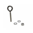 Marine Boat T316 Stainless Steel 1/4" x 1-9/16" Welded Plain Eye Bolt 400 Lb WLL