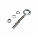 Marine Boat T316 Stainless Steel 1/2" x 4" Welded Plain Eye Bolt 1,800 Lbs WLL