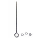 Marine Boat T316 Stainless Steel 1/4" x 6" Welded Plain Eye Bolt 400 Lbs WLL