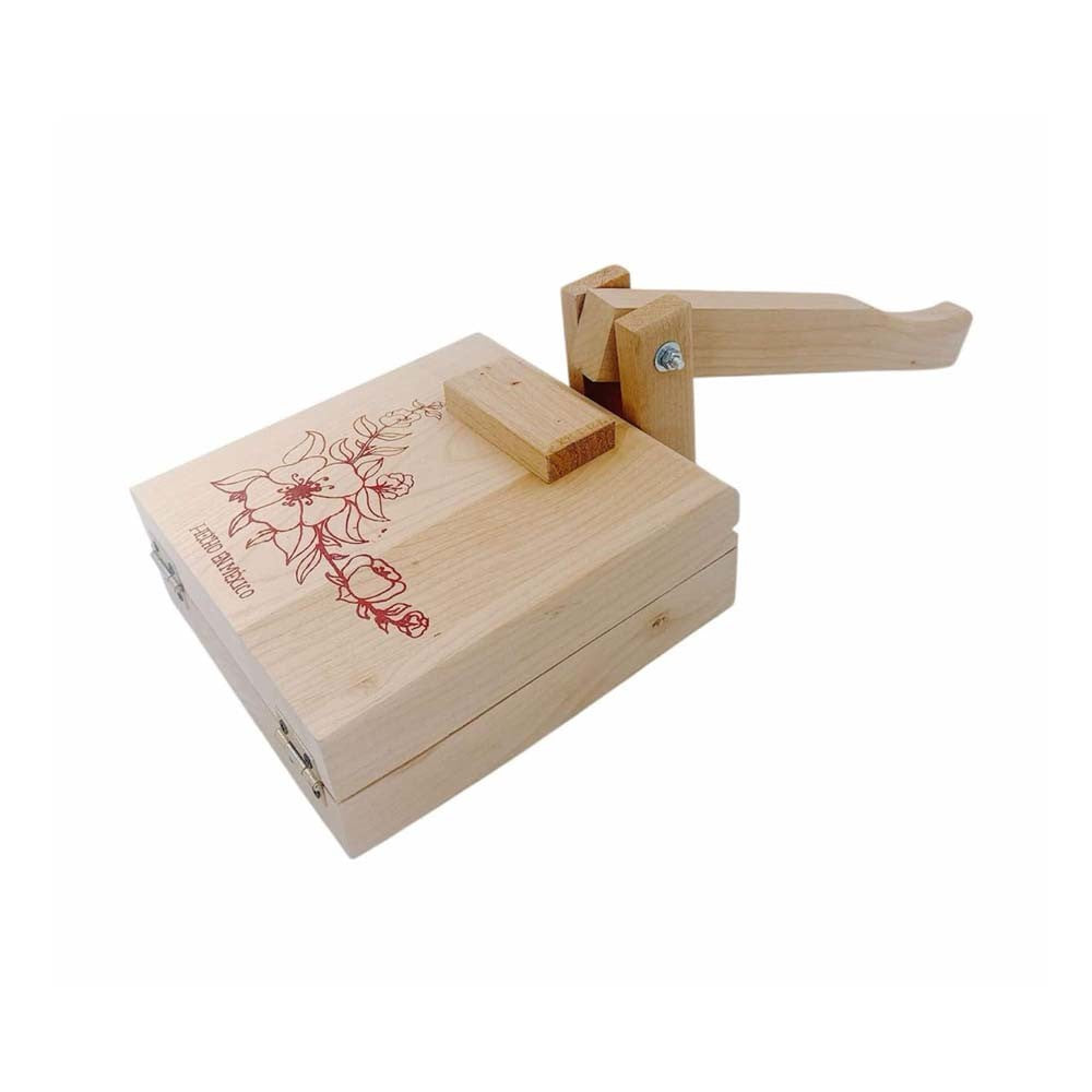 10" Square Wooden Tortilla Press Design Corn Flour Tacos Dough Pressing Maker