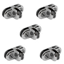 20 Pcs Chrome 3 Way Glass 3/16'' Use Cubic Cubbie Connector Clip Tempered Glass