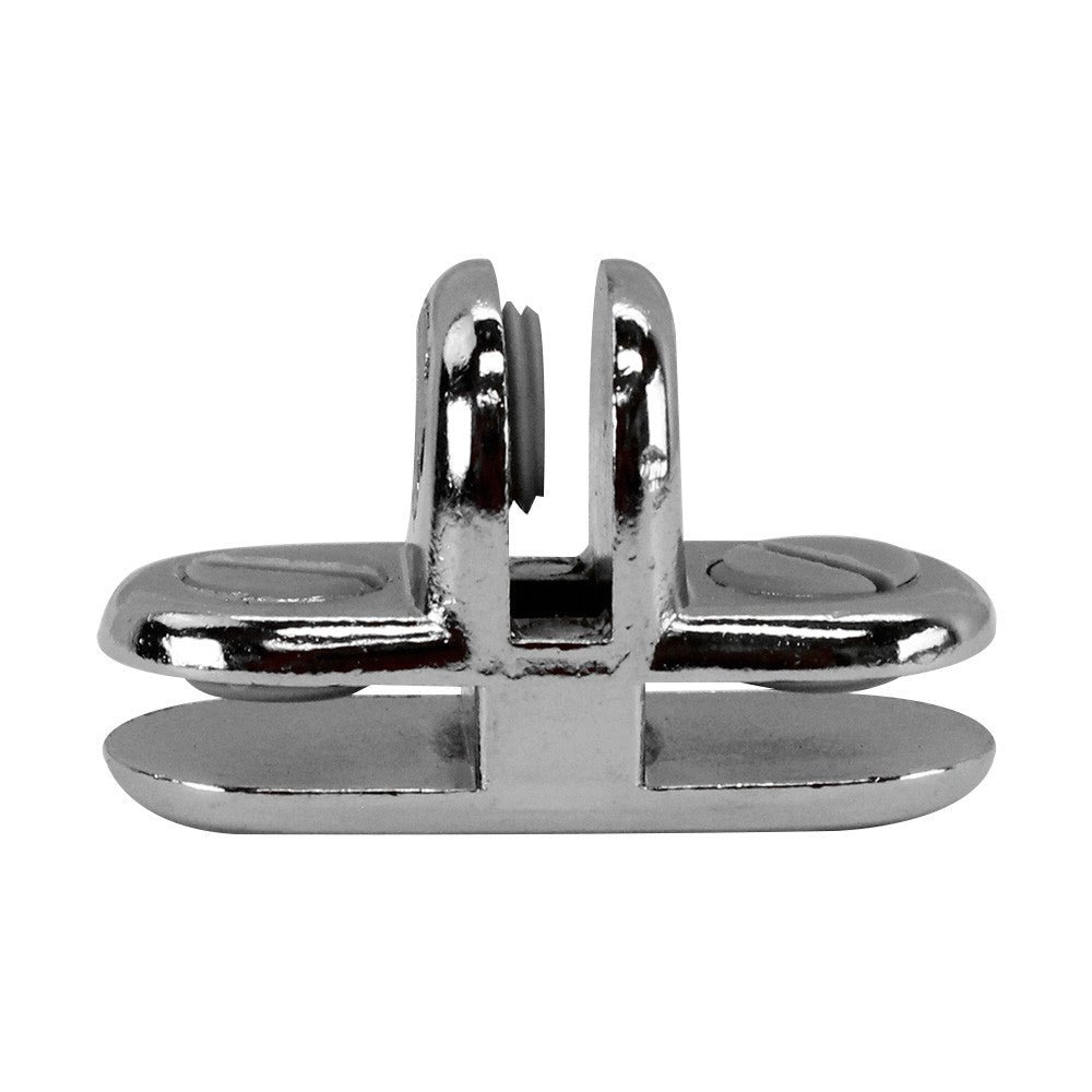 20 Pcs Chrome 3 Way Glass 3/16'' Use Cubic Cubbie Connector Clip Tempered Glass