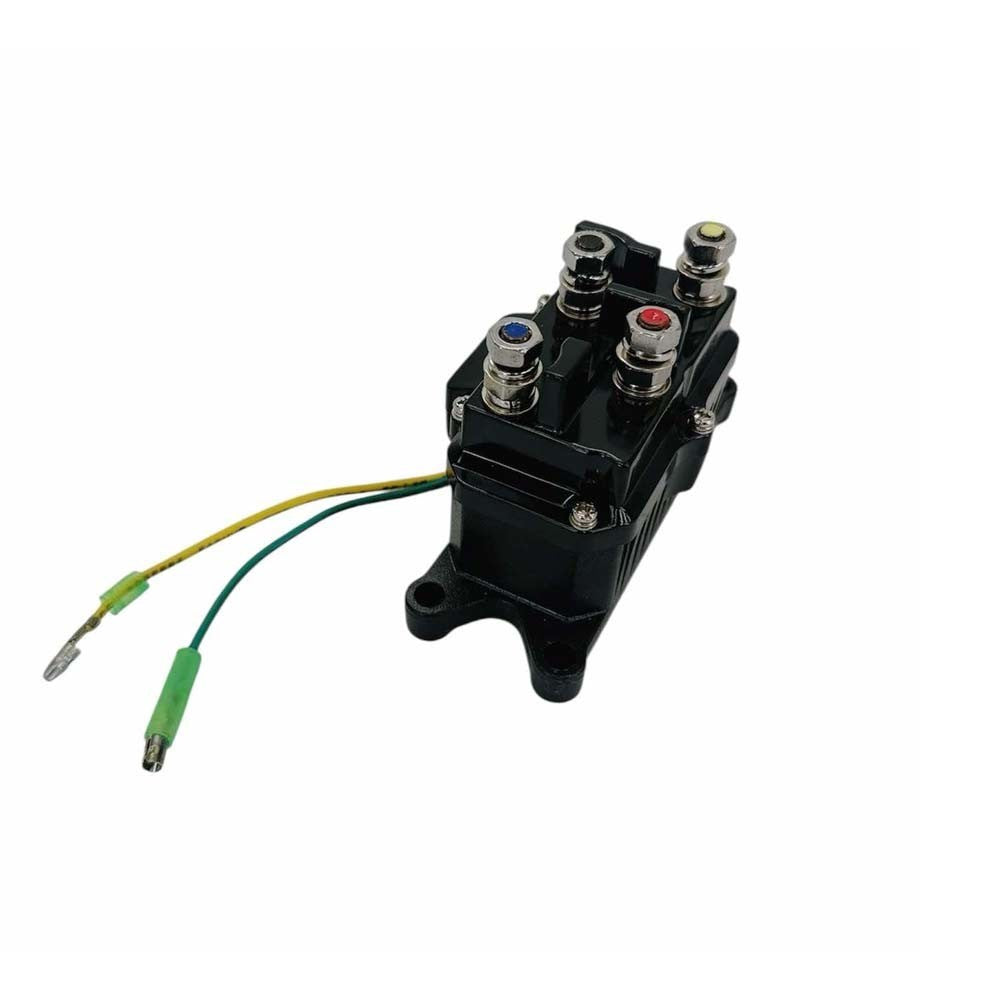 4 Pc ATV Winch Contactor Solenoid For 63070 62135 74900 2875714, For Ramsey, Warn, Superwinch Champion 2500 3000 3500 4500 lb