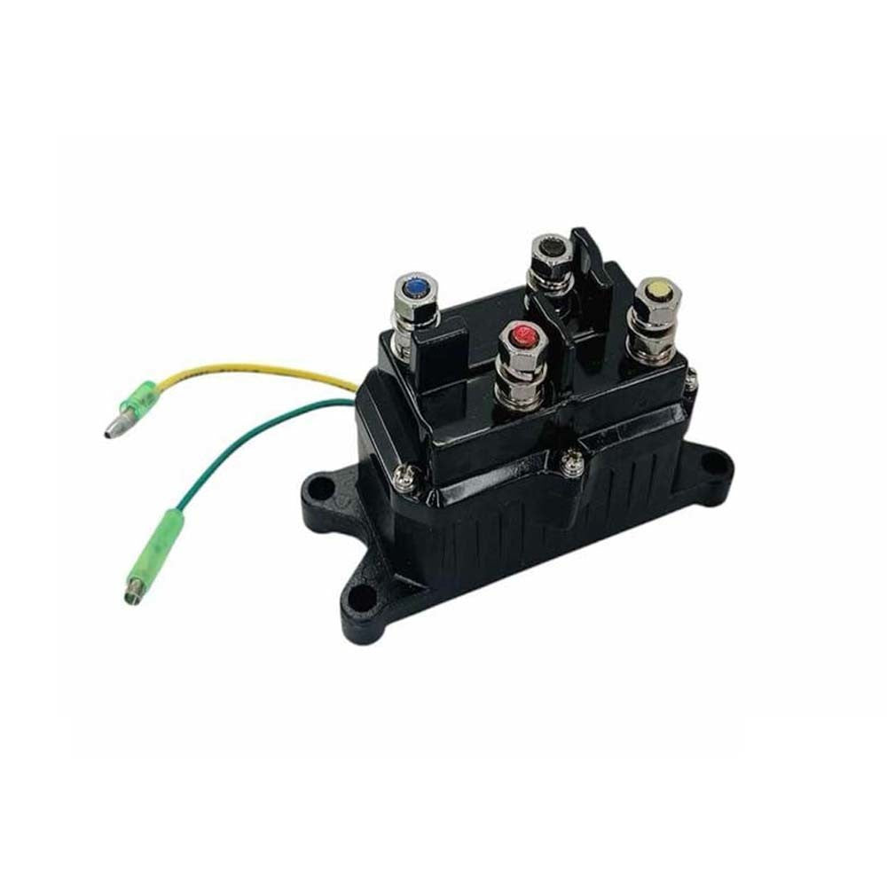 4 Pc ATV Winch Contactor Solenoid For 63070 62135 74900 2875714, For Ramsey, Warn, Superwinch Champion 2500 3000 3500 4500 lb