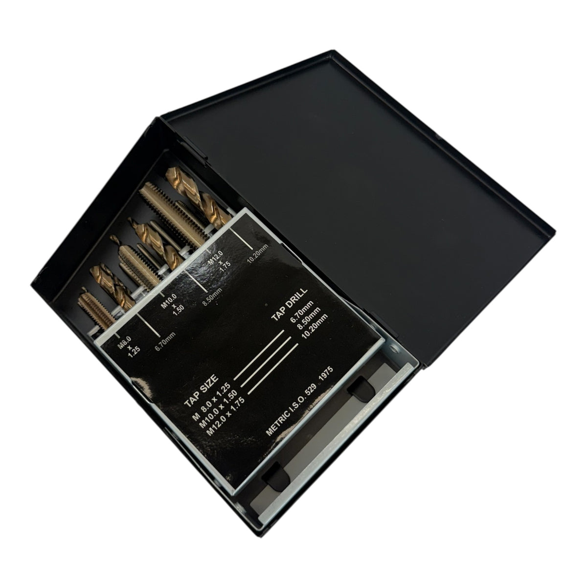 18 Pc HSS Metric Tap & Drill Set – High Speed Steel Threading Kit with Metric Taps & Drill Bits for Metalworking & Repair