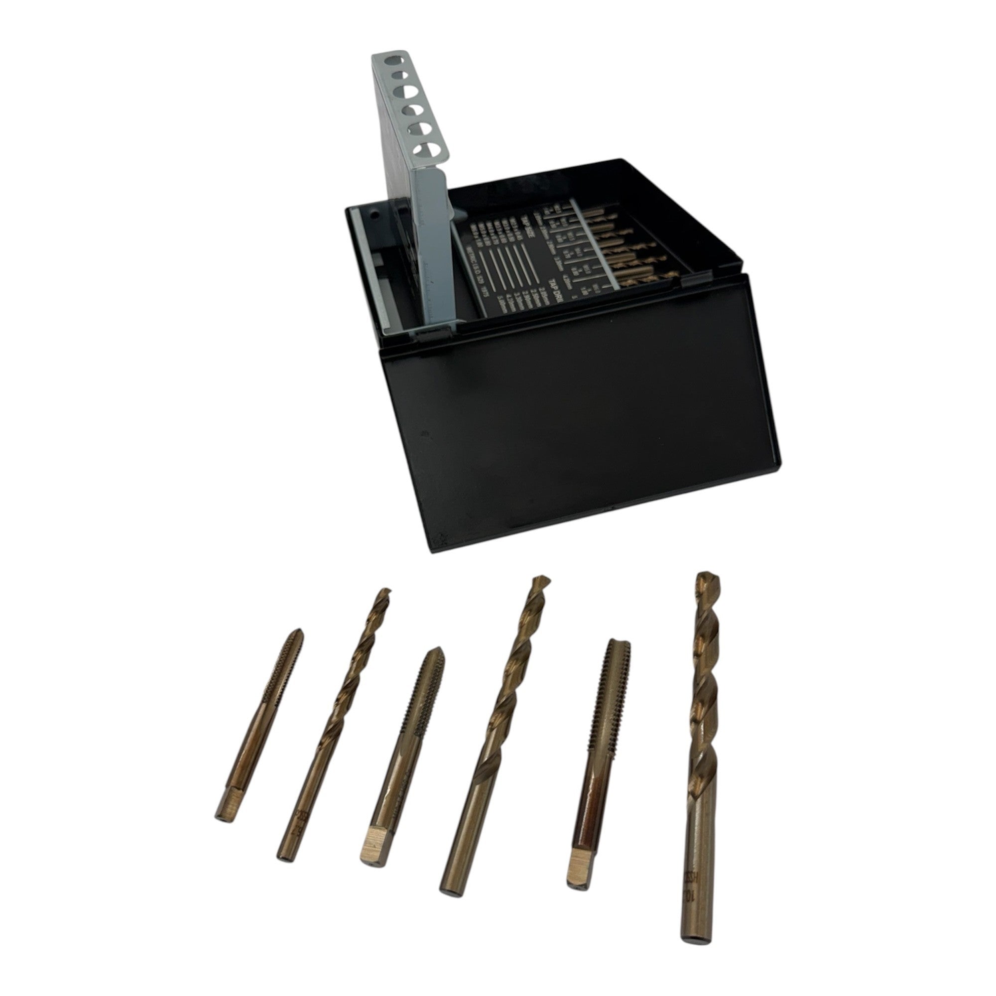 18 Pc HSS Metric Tap & Drill Set – High Speed Steel Threading Kit with Metric Taps & Drill Bits for Metalworking & Repair