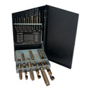 18 Pc HSS Metric Tap & Drill Set – High Speed Steel Threading Kit with Metric Taps & Drill Bits for Metalworking & Repair