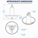 10 Lbs Mushroom Anchor Cast Iron Vinyl Coated for for Fishing Kayaks, Canoe, Jet Ski, SUP Paddle Board and Small Boats