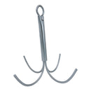 Heavy Duty Galvanized Steel 5mm 4-Prong Grapnel Anchor Reef Anchor for Boat, Kayak, Jet Ski & Small Watercraft
