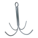 Heavy Duty Galvanized Steel 5mm 4-Prong Grapnel Anchor Reef Anchor for Boat, Kayak, Jet Ski & Small Watercraft
