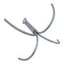 Heavy Duty Galvanized Steel 5mm 4-Prong Grapnel Anchor Reef Anchor for Boat, Kayak, Jet Ski & Small Watercraft