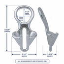 4 Pc Marine Boat T316 Stainless Steel Anchor Chain Lock for 6-8mm/0.24-0.31in Rope or Chain