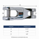 T316 Stainless Steel 139mm (5-1/2") Swivel Anchor Connector WLL 8,600 Lbs For Chain Size 1/2"-5/8"