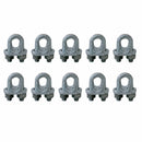 10 Pc Galvanized Drop Forged Steel 3/4" Wire Rope Clips Marine Cable Clamps