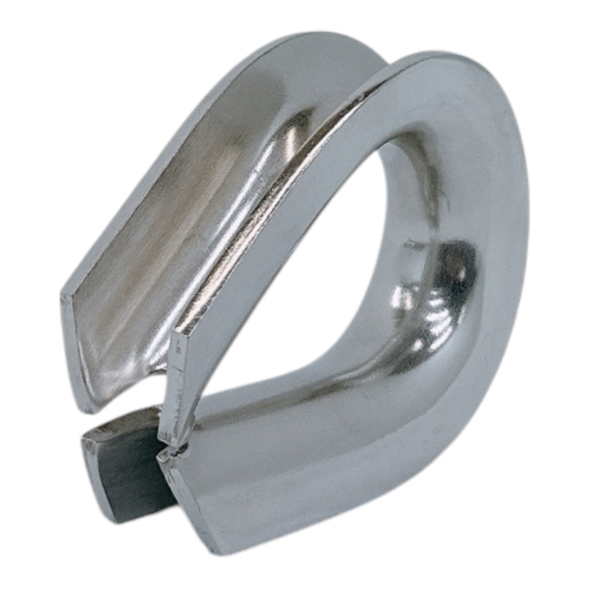 Marine HEAVY DUTY T316 Stainless Steel 1-1/8"-1-1/4" Thimble Wire Rope Chain Anchor